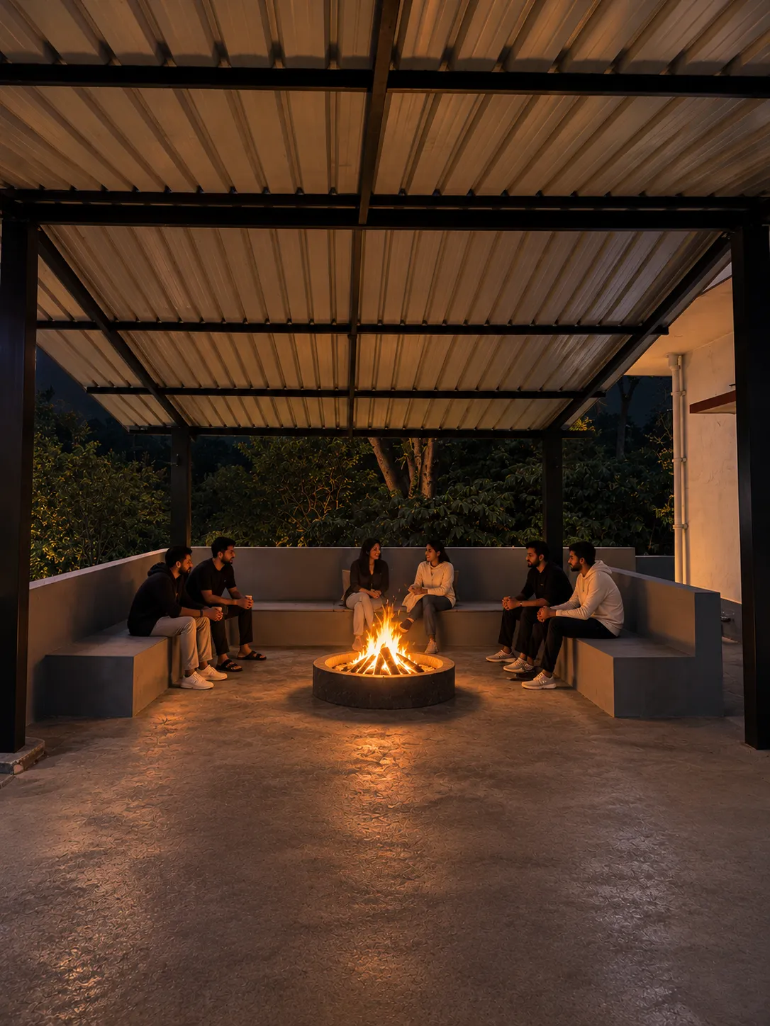 Bonfire area